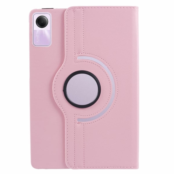 SKALO Xiaomi Redmi Pad SE 360 Litchi Fodral - Rosa Rosa