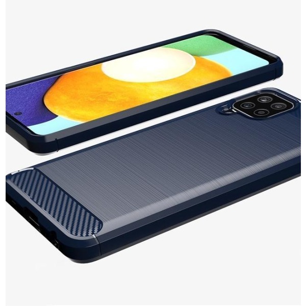 SKALO Samsung A22 4G Armor Carbon Stødsikker TPU-cover - Vælg farve Black