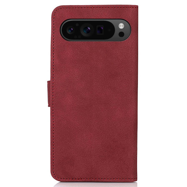 SKALO Google Pixel 9 Pro XL KHAZNEH Plånboksfodral i PU-Läder - Röd Röd
