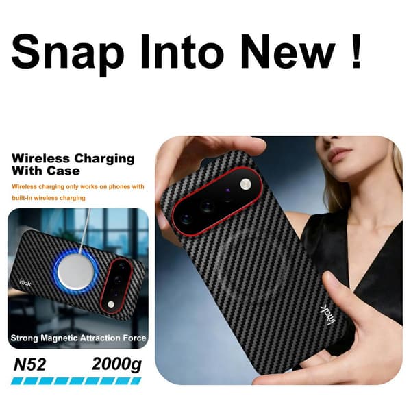 IMAK Ruiyi Series Cover til Google Pixel 11 Pro - Sort Black