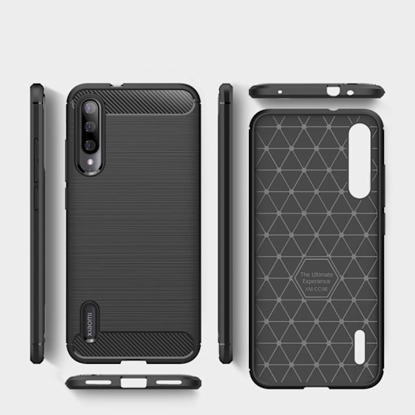 Stöttåligt Armor Carbon TPU-skal Xiaomi Mi A3 Black