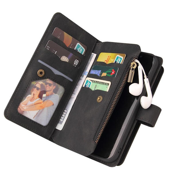 SKALO Samsung A13 5G Big Wallet 17-RUM Pungetui - Sort Black