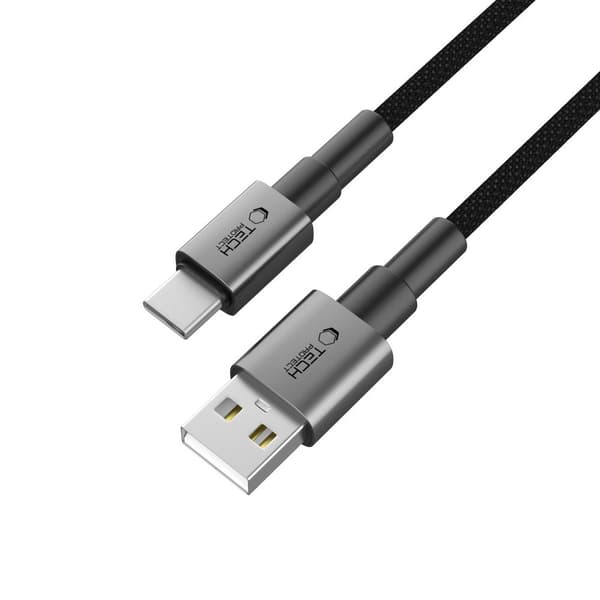 Tech-Protect Ultraboost DNA USB-C-kabel 3A 1m - Iron Grey Grey