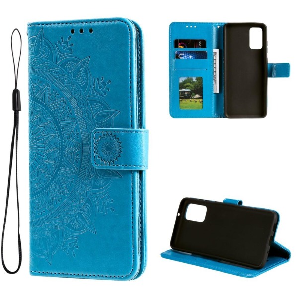 SKALO Samsung A53 5G Mandala Plånboksfodral - Blå Blå