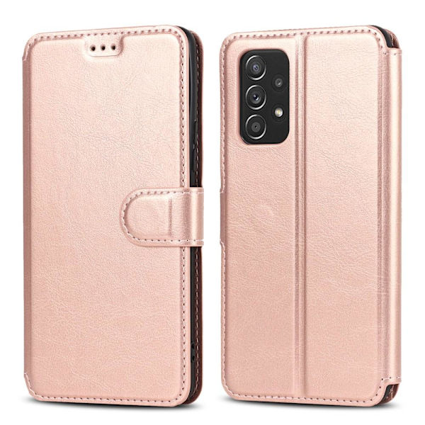 SKALO Samsung A53 5G Premium Cut Plånboksfodral - Roséguld Rosa guld