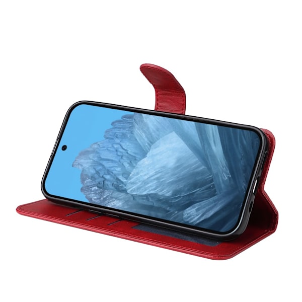 SKALO Google Pixel 9/9 Pro PU-læder Pungetui - Vælg farve Red