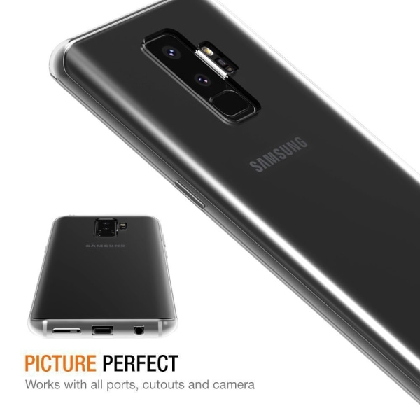 Transparent silikone TPU etui til Samsung S9 Transparent