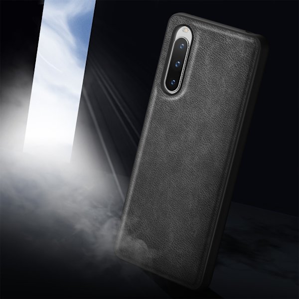 SKALO Sony Xperia 10 V PU-nahka Hybridi Suojakuori - Musta Black