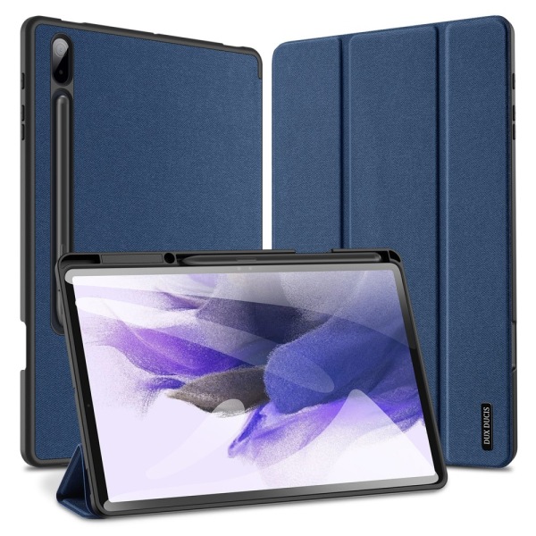 DUX DUCIS Samsung Tab S7+/S7 FE/S8+ DOMO Series Trifold Suojakotelo - Sininen Blue