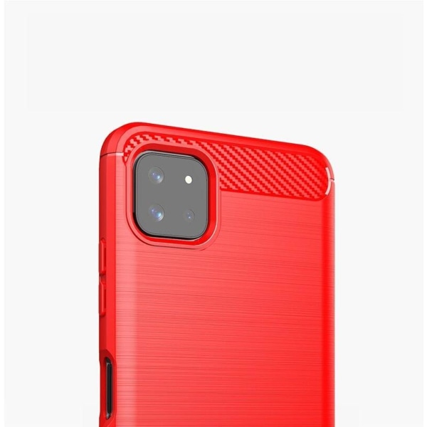 SKALO Samsung A22 5G Armor Carbon Stöttåligt TPU-skal - Fler fär Röd