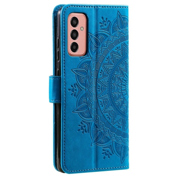 SKALO Samsung A14 4G/5G Mandala Plånboksfodral - Blå Blå