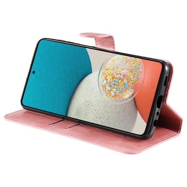 SKALO Samsung A53 5G Classic Lompakkokotelo - Pinkki Pink