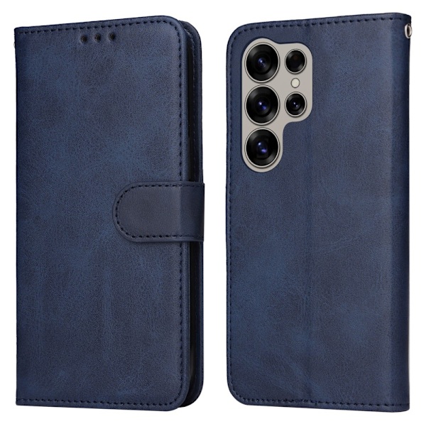 SKALO Samsung S25 Ultra PU-nahka Lompakkokotelo - Valitse väri Blue