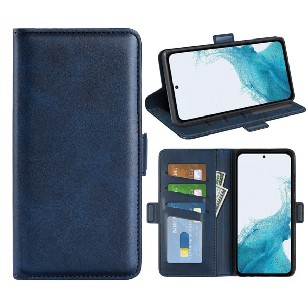 SKALO Samsung A54 5G Premium Plånboksfodral - Blå Blå