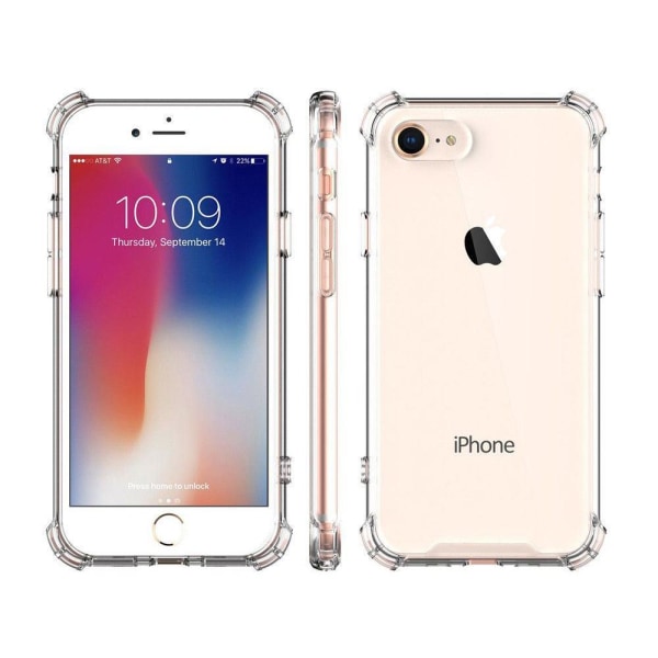SKALO iPhone SE (2020/2022) Ekstra stærk TPU-cover Transparent