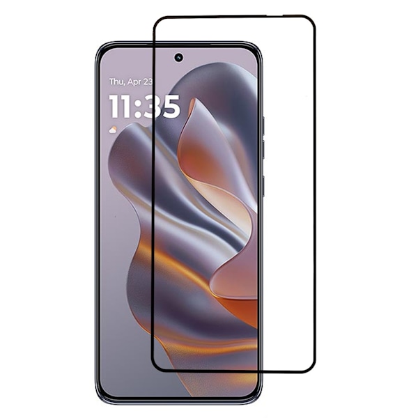 2-PAK SKALO Motorola Edge 50 Neo 5G FULL-FIT Hærdet Glas Skærmbeskyttelse - Sort Black