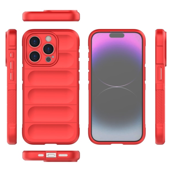 SKALO iPhone 15 Pro Max Rugged Bumpers TPU-Skal Röd