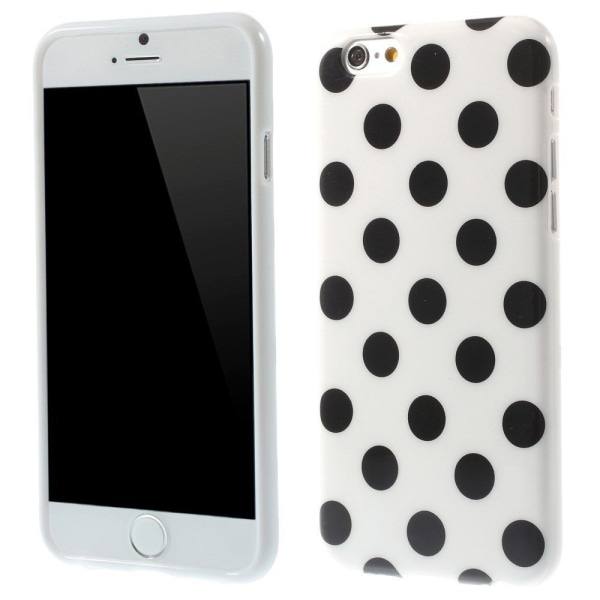 Polka TPU Cover til iPhone 6 / 6S - flere farver White