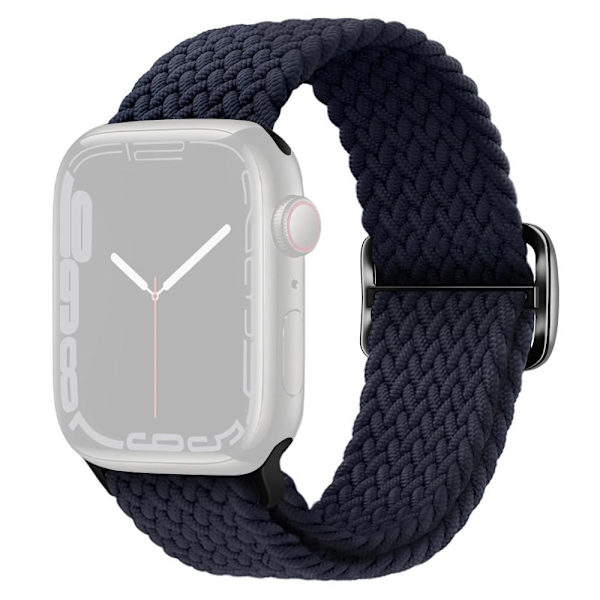 SKALO Flettet Rem Apple Watch Series 7-9 45mm - Vælg farve Dark grey
