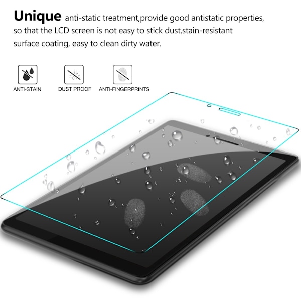 SKALO Lenovo Tab M7 (Gen 2/3) Hærdet Glas Skærmbeskyttelse Transparent