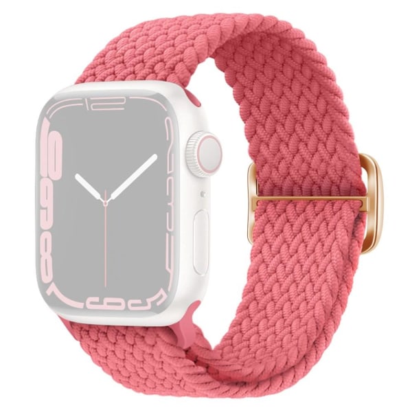 SKALO Flätat tygarmband Apple Watch 42/44/45/49mm - Fler färger Rosa