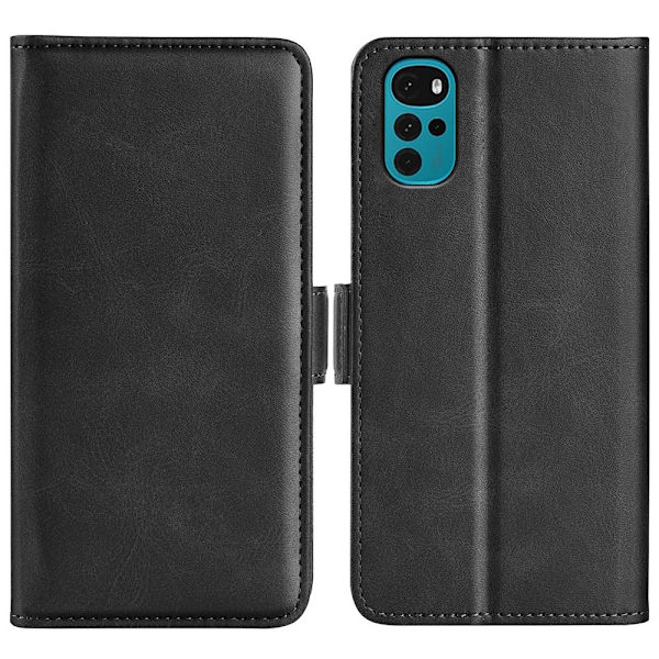 SKALO Motorola Moto G22 Premium Wallet Flip Cover - Sort Black