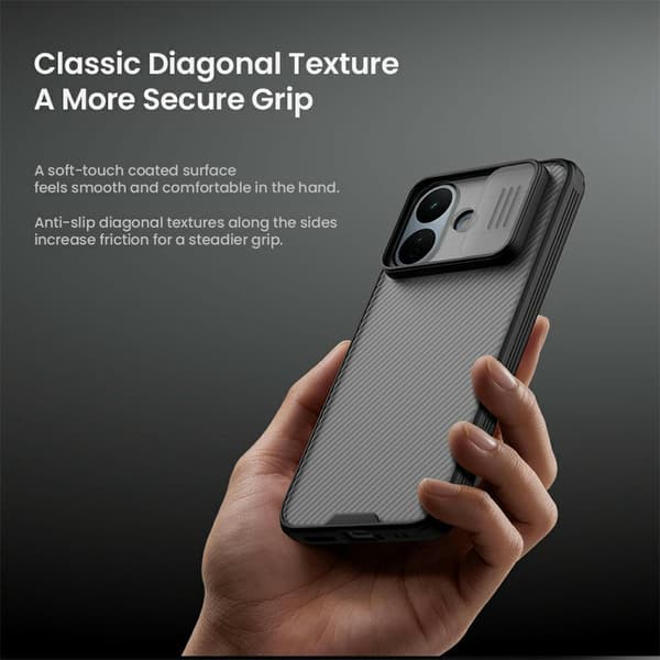 NILLKIN CamShield Pro Series Cover til Xiaomi Redmi Note 17 Pro - Sort Black