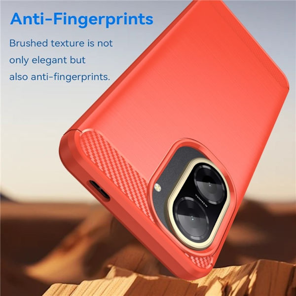 SKALO Xiaomi Redmi A5 4G Armor Carbon Cover - Vælg farve Red