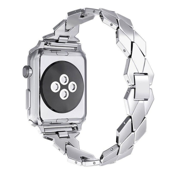 SKALO Metalarmbånd "Braided" Apple Watch 42/44/45/49mm - Vælg fa Silver