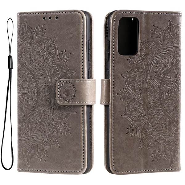 SKALO Samsung A53 5G Mandala Flip Cover - Grå Grey