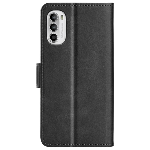 SKALO Motorola Moto G52 Premium Wallet Flip Cover - Sort Black