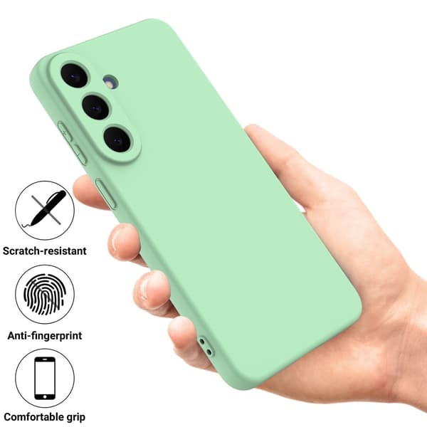 SKALO Tynd Silikone Cover til Samsung Galaxy S26 FE - Grøn Green