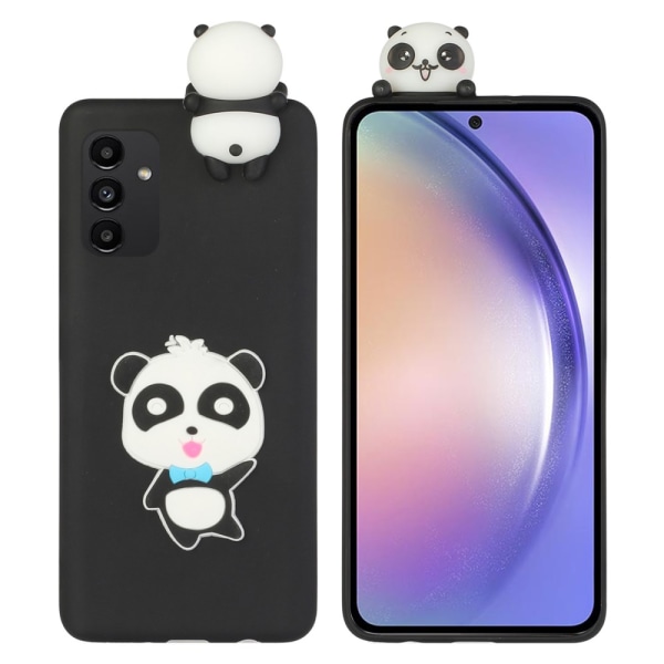 SKALO Samsung A54 5G 3D Cartoon Suojakuori Black