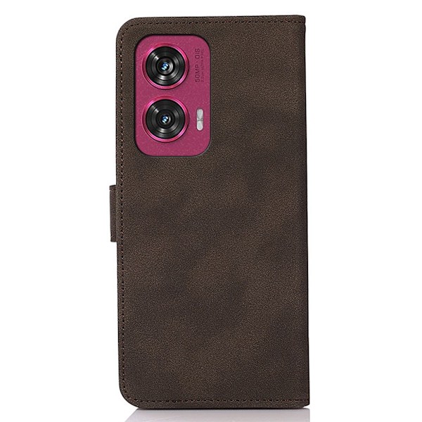 SKALO Motorola Edge 50 Fusion KHAZNEH Plånboksfodral i PU-Läder - Brun Brun
