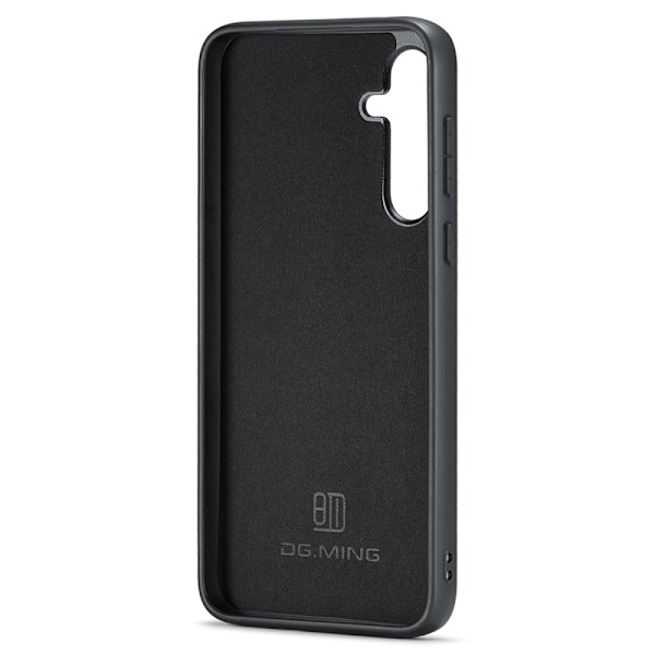DG MING Samsung A56 5G Premium PU-Läder Hybrid Skal - Mörkbrun Mörkbrun