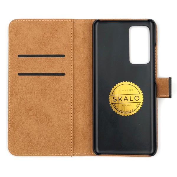 SKALO Xiaomi Redmi Note 11 Pro Lompakkokotelo Aitoa nahkaa - Valitse väri Black