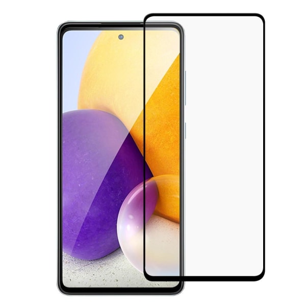 2-PACK SKALO Samsung A53 5G Heltäckande Skärmskydd Härdat Glas - Svart Black