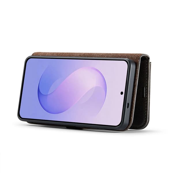 DG MING 2-i-1 Magnet Plånboksfodral för Samsung Galaxy S26 FE - Grå grå