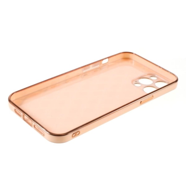 SKALO iPhone 13 Mini Quiltet TPU Cover - Rose Gold Pink gold