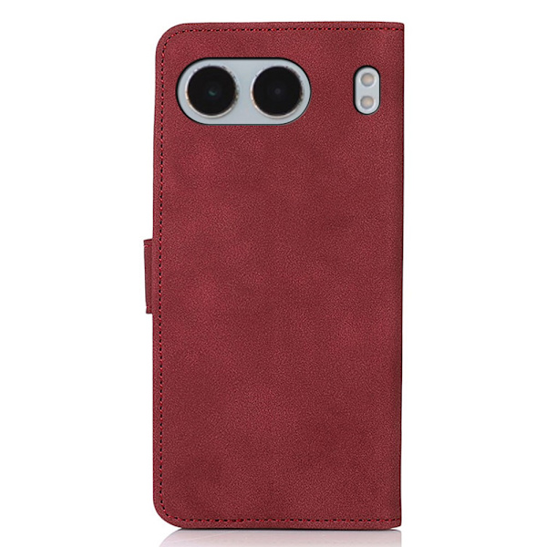 SKALO OnePlus Nord 4 KHAZNEH Pungetui i PU-læder - Rød Red