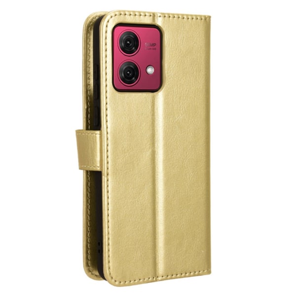 SKALO Motorola Moto G84 5G Plånboksfodral i PU-Läder - Guld Guld