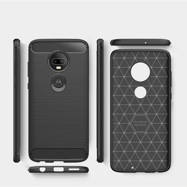 Stöttåligt Armor Carbon TPU-skal Moto G7 Plus - fler färger grå