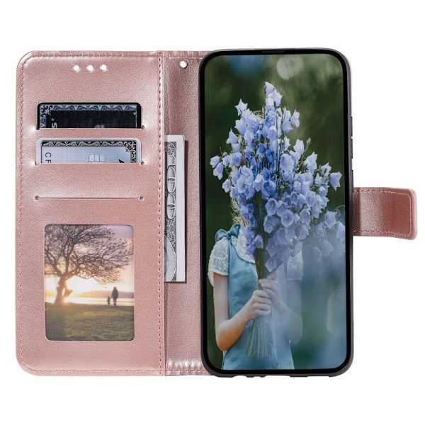 SKALO Motorola Moto G85 5G Mandala Plånboksfodral - Roséguld Rosa guld
