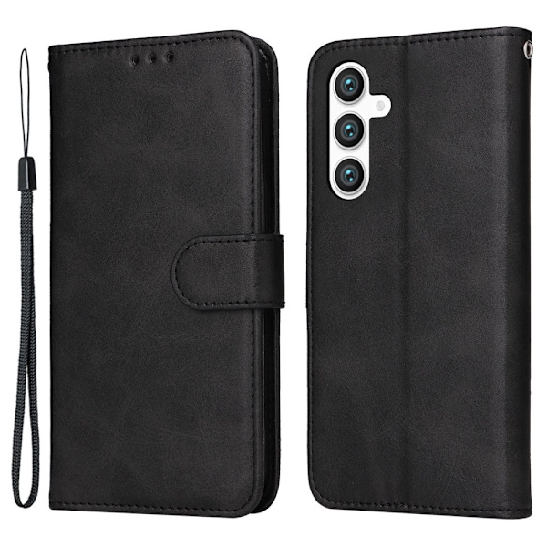 SKALO Samsung S23 FE PU-læder Pungetui - Vælg farve Black