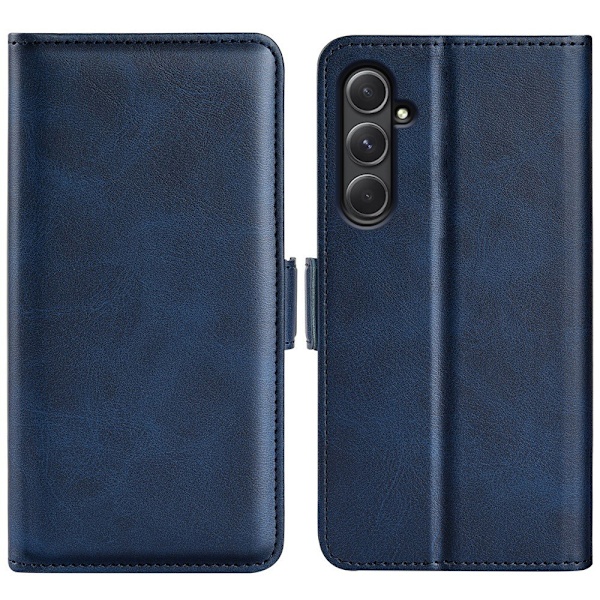 SKALO Samsung A55 5G Premium Wallet Flip Cover - Blå Blue