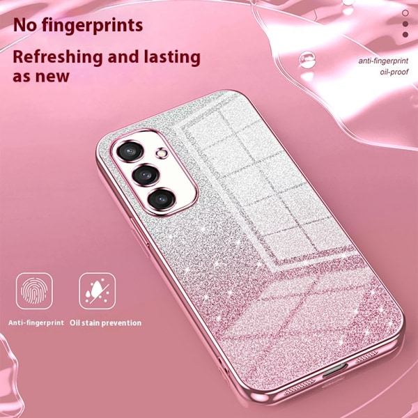 SKALO Samsung S25 Electroplating Glitter Suojakuori - Violetti Purple