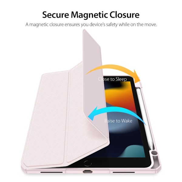 DUX DUCIS iPad 11" (2025) TOBY Series Trifold Fodral - Rosa Rosa