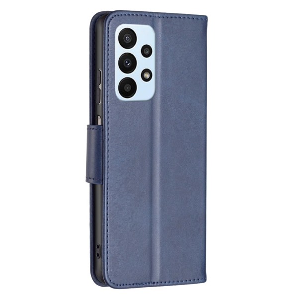 SKALO Samsung A23 5G Flip Cover m. pung i PU-læder - Blå Blue