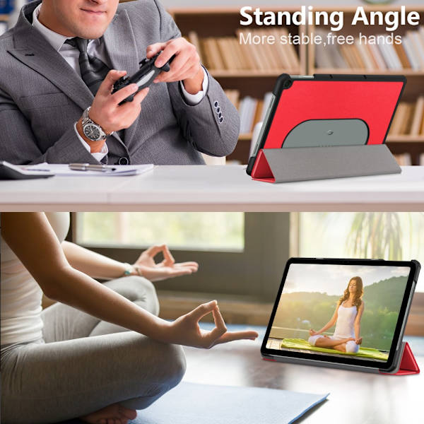 SKALO Google Pixel Tablet Trifold Suojakotelo - Punainen Red
