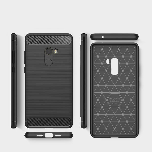 Iskunkestävä Armor Carbon TPU-kotelo Xiaomi Mi Mix 2 - lisää värejä Black